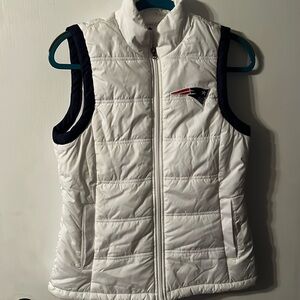 New England Patriots Women’s Puffer Vest New Small Embroidered Logo
